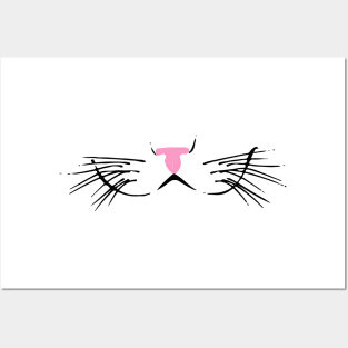 Cute cat face Posters and Art